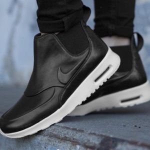 NIKE AIR MAX THEA Mid Black Leather 859550-001BX3